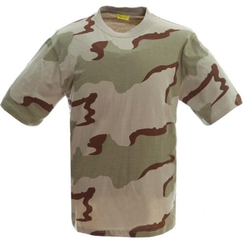 6 Color Military Camouflage T-Shirt Short Sleeve Tactical Shirt for Men Outdoor Hiking Hunting