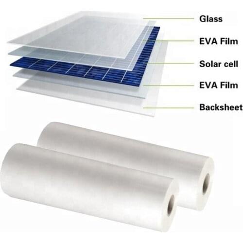 Solar Encapsulation material EVA Film 10meters + 5meters Solar panel Back sheet laminated pv module TPE TPT 680mm