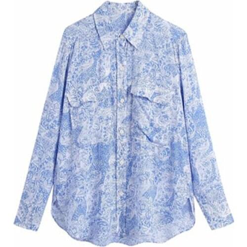 Голубые блузки MCCKLE China At AliExpress