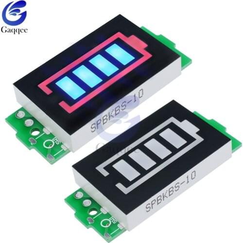 3S 3 Series Lithium Battery Capacity Indicator Module 12.6V Blue Display Electric Vehicle Battery Power Tester Li-po Li-ion