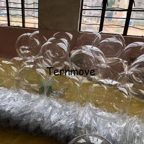 Inflatable clear beach ball advertising pvc material transparent giant water toy ball inflatable hanging decoration balloon