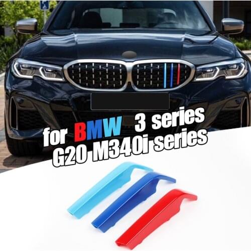 Car Front Grille Trim Strips for BMW E36 E46 E90 E92 F30 G20 3-Series F34 GT M340I sport Performance adornment