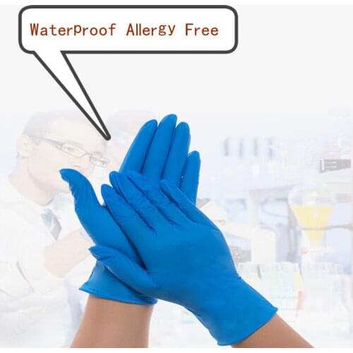 Nitrile Disposable Gloves Oil Acid Resistant Waterproof Powder Free Latex Gloves for Household Kitchen Laboratory Cleaning Glove