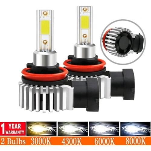 New 1:1 DESIGN H11 Led H4 Car Headlight Bulbs H7 H3 H1 H16JP 9005 9006 HB3 HB4 H8 H9 80W 12000LM 6500K Auto Headlamp