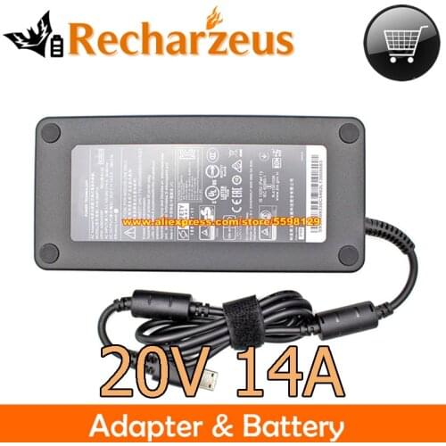 Genuine A18-280P1A A280A005P AC Adapter 20V 14A 280W Chicony Charger For CLEVO X170SMG MSI GP76 GE66 Ge76 Raider 11UH-245 GP66