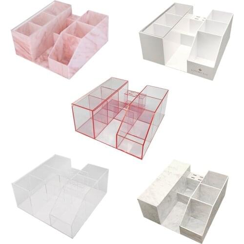 Clear Eyelash Storage Box, Makeup Display Container, Eyelashes Holder Case Grafting, Transparent Eyelash Box Extension Tool