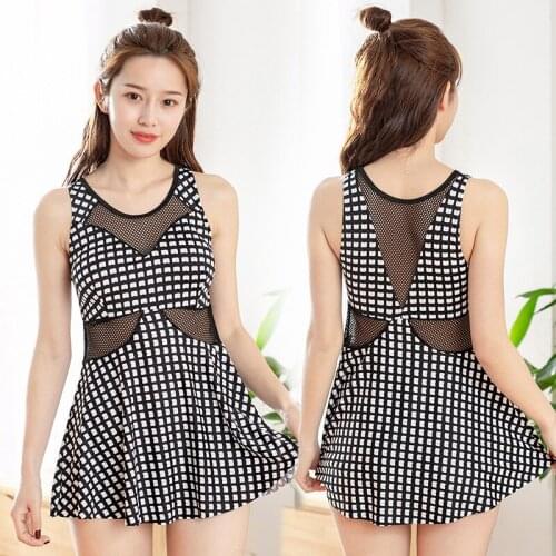 Split Skirt Swimsuit 2021 New Fashion Ladies Conservative and Thin Two-piece Hot Spring Swimsuit