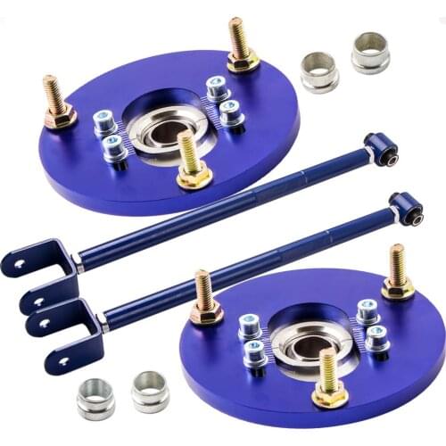 Coilover Control Arms + Camber Plates Top Mount For BMW 3 Series E46 316, 318, 320, 323, 325, 330, M3 1998-2005