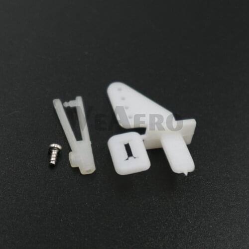 10 sets Self-Lock Nylon Control Horn and Clevis 21mm set Rudder Servo ailerons elevators For RC fixed wing airplane