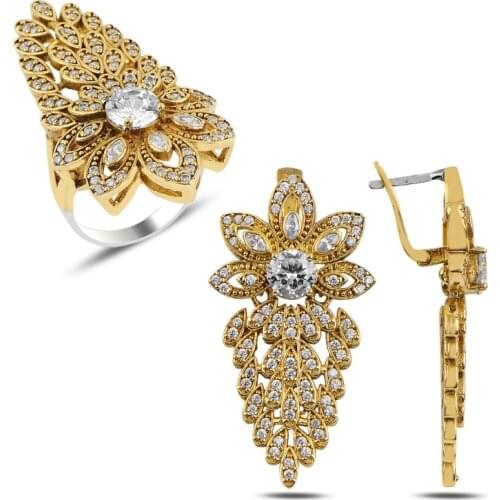 Silver 925 Sterling Zircon Cubic Zirconia Authentic Set