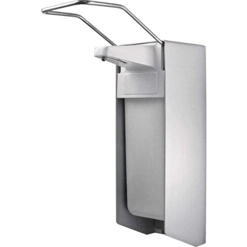 T3EC isinfectant Dispenser 500/1000 ml Short Lever Plastic Pump - Aluminium Dispenser