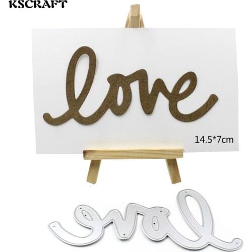 Love Metal Cutting Dies Stencil for DIY Scrapbooking Album Embossing Paper Cards Deco Crafts Die Cuts