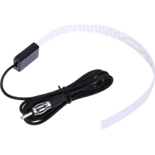 FM Radio Amplified Hidden Antenna Signal Receiver Car Windshield Adhesive Aerial