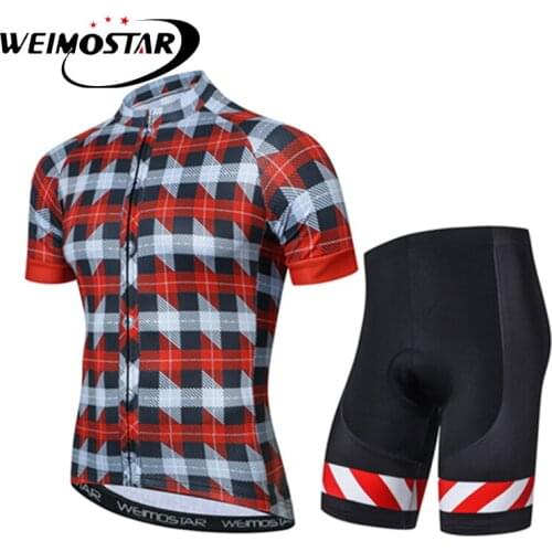 Weimostar Team Mens Cycling Jersey Short Sleeve Comfortable Ropa Ciclismo Bicycle Bike Bib Shorts Sets Outdoor Shirts