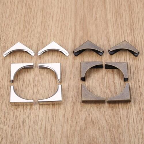 20pcs/lot Corner Protectors 22mm Antique Bronze/Silver Alloy Bracket Cover Retro Jewelry Box Feet Gift Case Leg Notebook Album
