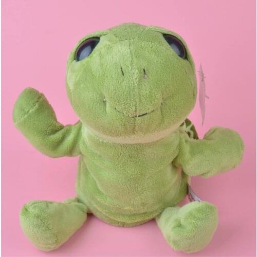 Green Turtle Animal tortoise Cartoon Doll Kids Glove Hand Puppet Soft Plush Toys Story Telling Kids For Children Christmas Gift