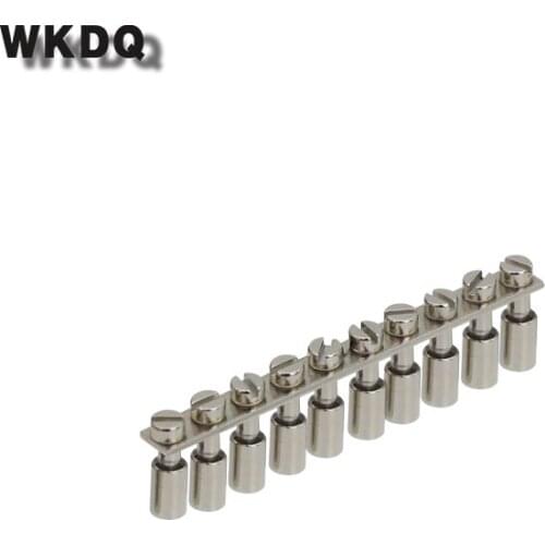 10Pcs FBRNI10-5N Wiring Jumpers FBI10-5E UK DIN Rail Terminal Block Accessories For MBKKB2.5 UKK3 Wire Connector Fixed Bridge