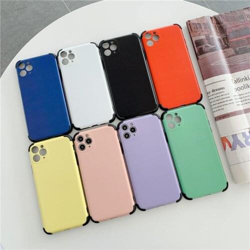 10pcs/Lot Shockproof Armor Bumper Back Phone Case For iPhone 12 Mini 11 Pro XS Max XR X 7 8 6 6S Plus SE 2 Silicone Cover