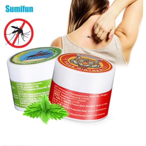 2Kinds Tiger Balm Cream Herbal Cooling Ointment For Mosquitos Bites Anti-Itching Headache Dizziness Muscle Pain Relief Cool Oil