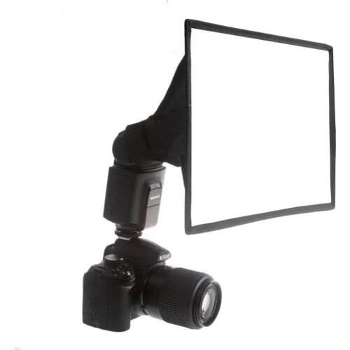 20cm X 30cm Universal Collapsible Square Studio Softbox Flash Diffuser for On Camera or Off Camera Flash Gun, for for Canon 43