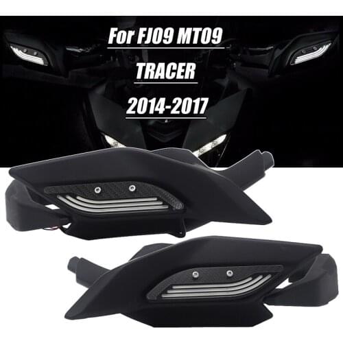 Motorcycle Accessories For YAMAHA MT 09 MT09 TRACER FJ 09 FJ09 TRACER 2014-2017 LED hand guard light LED lights 2014 2016