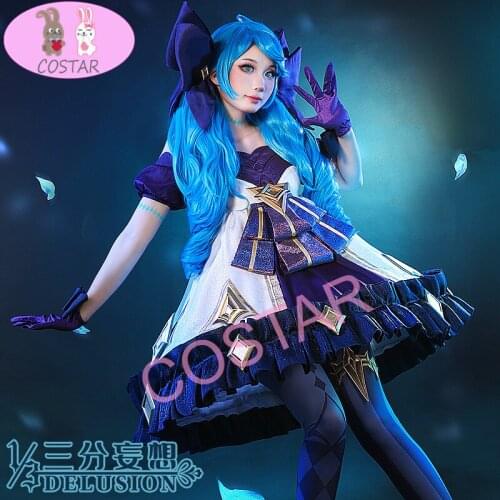 Anime! Game LOL Gwen Dolls Combat Gear Lovely Lolita Dress Elegant Uniform Cosplay Costume Halloween Party Outfit For Women NEW