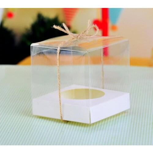 Free shipping 500PCS/LOTWholesale and retail Muffin Box Transparent Cupcake Boxes single PVC cupcake box 9*9*9cm SN231
