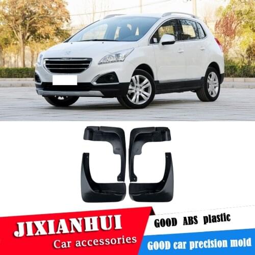 For Peugeot 3008 2012-2014 Mudflaps Splash Guards Front With the color and rear Mud Flap Mudguards Fender Modified special