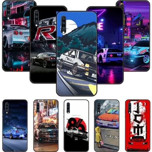 Phone Case For Samsung Galaxy A 50 51 71 70 7 5 10 20 30 40 41 21 S E Black Cover Prime Trend Japan Initial D AE86 anime JDM