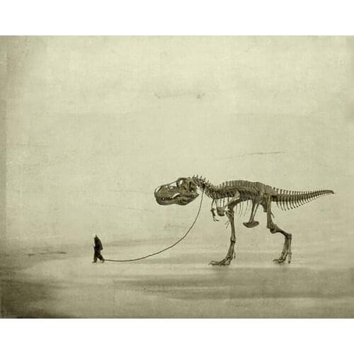 DIY Painting By Numbers Dinosaur Fossil Kit Oil Picture By Numbers Landscape Wall Art Painting on Canvas Home Decoration Gift