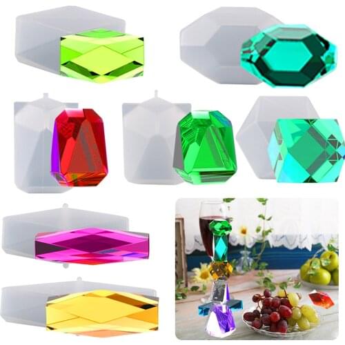 Diy Craft Multi-Diamond Crystal Stone Game Building Block Resin Silicone Mold Aromatherapy Perfume Wax Mold Home Accessories