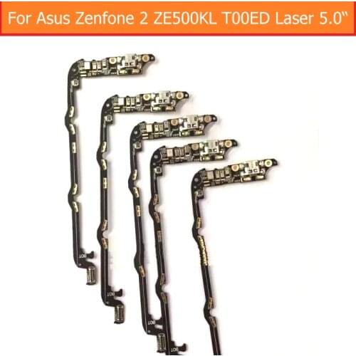 Hot Sale Genuine USB Charging Microphone PCB Connector Port Jack Board For Asus Zenfone 2 ZE500kL T00LD Laser 5.0" Usb Charge