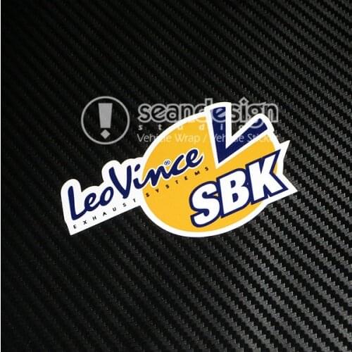 Hot sale Leo Vince Exhaust Systems helmet motorcycle stickers Decal 16