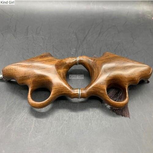 Outdoor Mini Catapult Tool Exquisite ebony Wooden Slingshot Competitive Slingshot Flat Rubber Band Sports Hunting Shooting