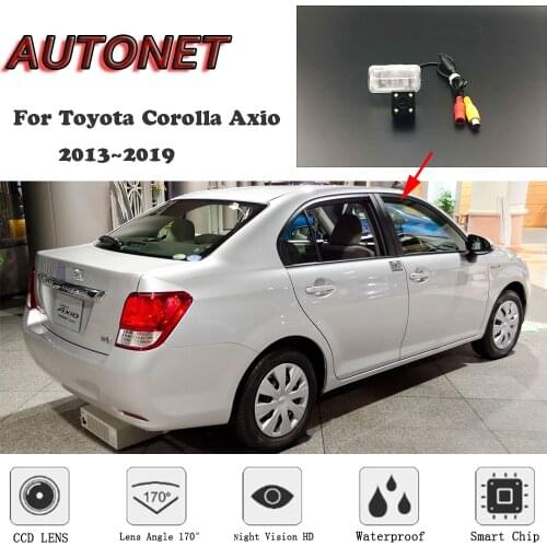 AUTONET HD Night Vision Backup Rear View camera For Toyota Corolla Axio 2013~2019 CCD/license plate Camera