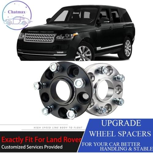 For Land Rover Range Rover/Discovery 3 5X120 72.6CB 25mm Thick Hubcenteric Black/White Color Wheel Spacer Adapters