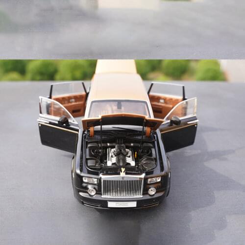 Diecast 1:18 Scale Metal Rolls-Royce Phantom Vehicle Model Alloy Car Toys Extended Four-door Version Adult Kids Gift Collection