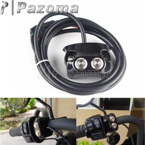 Motorcycle 1" Handlebar Air Ride Switch Controller for Harley Sportster XL V-Rod Dyna Low Rider Street Bob Wide Glide 0616-0039