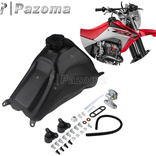 Dirt Bike Motorcycle Gasoline Tank Motocross Black Plastic Gas Fuel Tank w/ Cap For Honda CRF230F 2015-2019 Enduro Mx Off-Road
