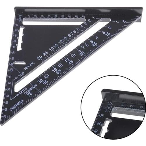 New Multi-hole Adjustable Angle Ruler Drill Guide Glass Tiles Woodworking Gauge Instrument Brick Tile Foldable Ruler Protractor