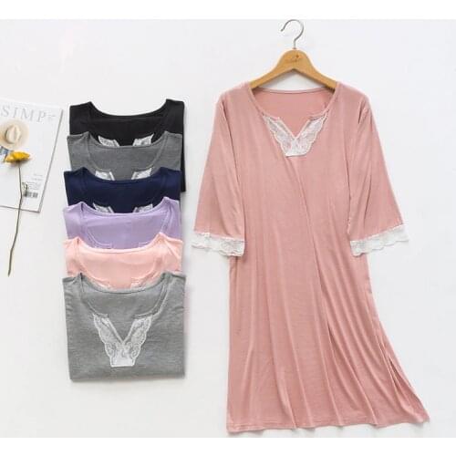 ONTINVA Women's Nightgowns Made Of Cotton