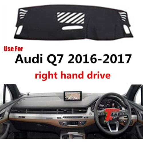 TAIJS Factory 3colors non reflective Polyester Fibre Car Dashboard Cover For Audi Q7 2016 2017 Right hand drive