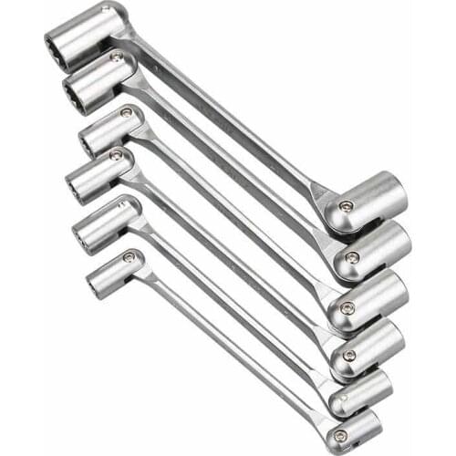 Flexible Head Socket Wrench for Car Repair Hand Tools Double Box Ring Spanner Handle Torque Wrench Car Mechanic Tools