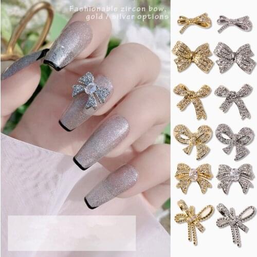 1PCS Of Nail Art Butterfly Jewelry New Zircon 3D Nail Art Ornaments Luxury Zircon Pendant Simulation Design Nail Art Accessorie