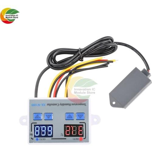 XK-W1099 Digital Temperature Humidity Controller Egg Incubator Thermostat Humidity Controller Regulator Heating Cooling Control