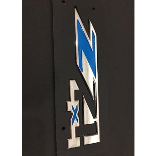 Z71 4x4 Emblems for Chevy Silverado Sierra chrome +blue