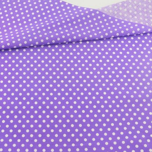 1 Piece Fabrics Textile Printed White Dots Designs Pre-cut Fat Quarter Patchwork Tissue for Craft Sewing Doll Clothing Art Work
