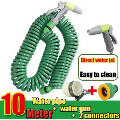10 meters Spring telescopic hose garden watering flower wash balcony Car accessories wash gun