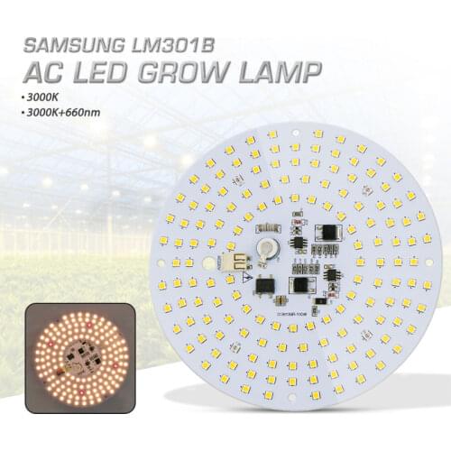 100W AC 220V Led Grow Light Quantum Board Full Spectrum Samsung LM301B 3000K 660nm Red DIY Driverless LED Plant Light for plant