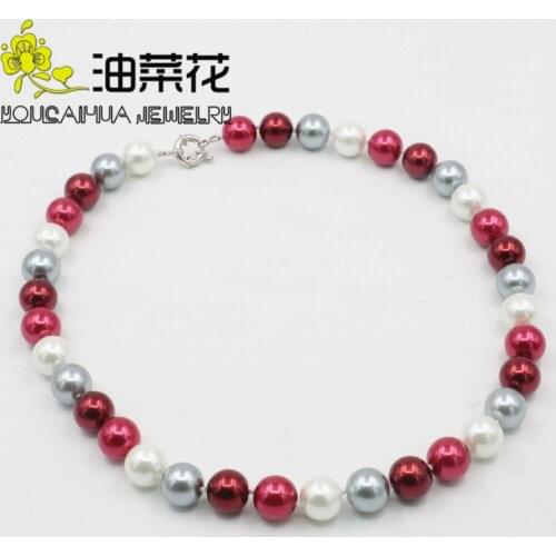 12mm South Shell Pearl Round Beads Necklace Jewelry Natural Stone Steering Wheel Clasp AAA Mothers Day gifts BV375 Wholesale